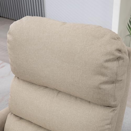 HOMCOM Power Lift Recliner Chair for Elderly, Easy Assembly, Fabric Lift Chair for Adults, Recliner Sofa with Remote Control