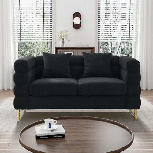 Cloud Couch for Living Room, 79" Modern Overstuffed Deep Seat Boucle Sherpa 3 Seater Sofa with 3 Pillows