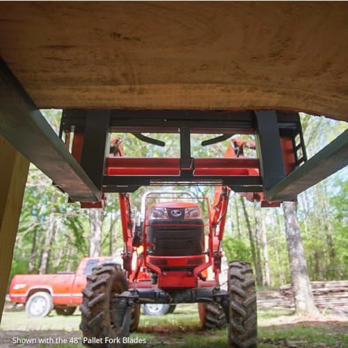 Titan Attachments 45" Skid Steer Pallet Fork Frame Attachment, 36" Fork Blades, Rate 4,000 LB, Quick Tach Tractor