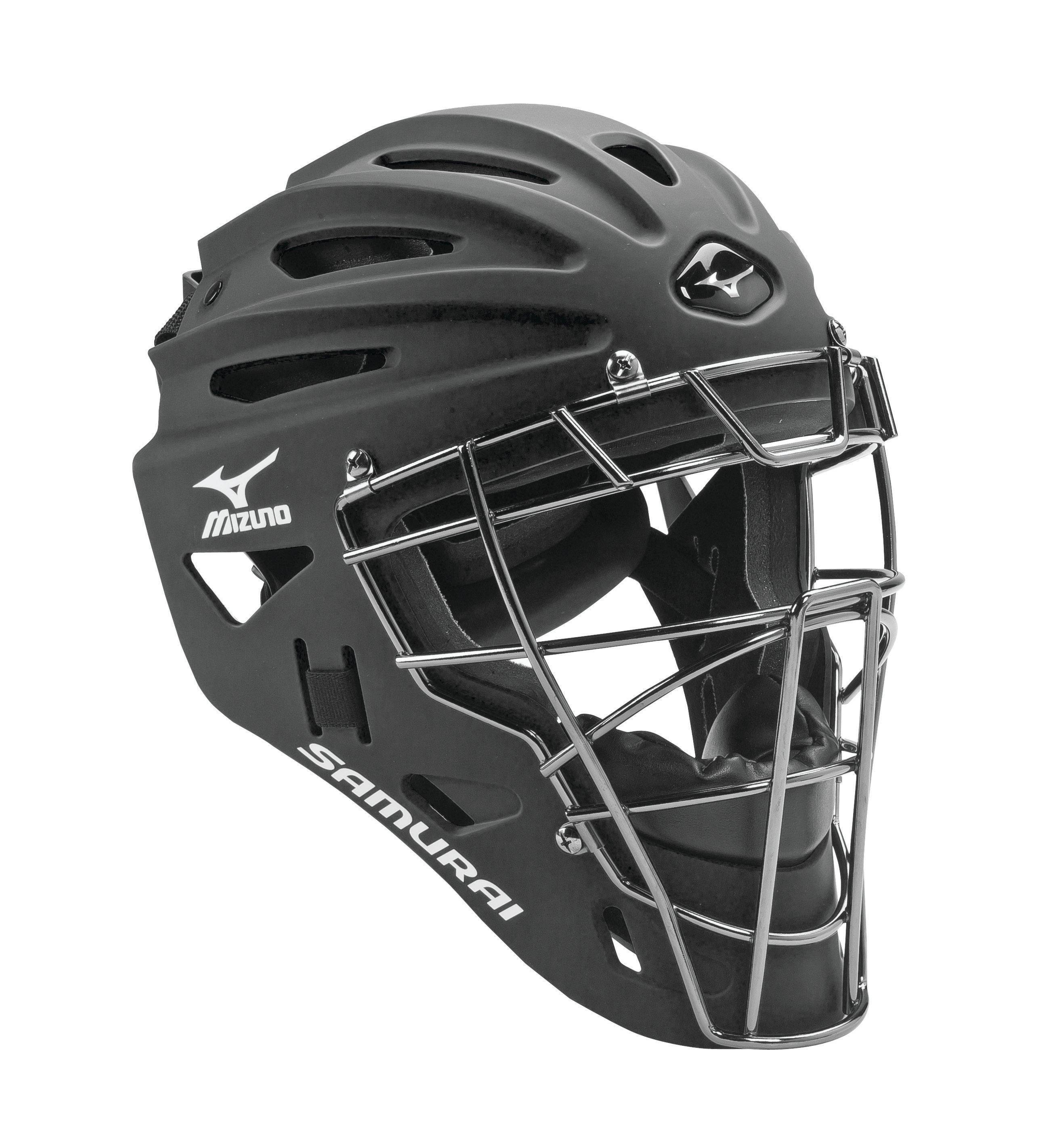 Mizuno G4 Samurai Catcher&s Helmet, Black