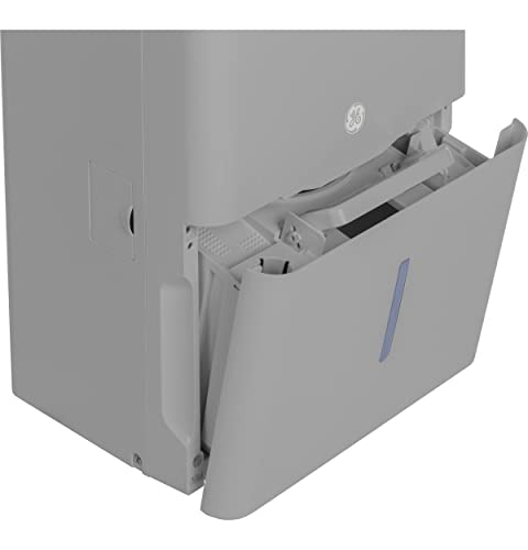 GE Energy Star Portable Dehumidifier 50 Pint, Perfect for Bedroom, Basement & Garage, For High Humidity Areas, Complete with Empty Bucket Alarm