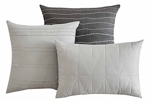 Riverbrook Home 100% Polyester Comforter Set, Queen, Hillcrest - Ivory/Gold, 9 Piece Set