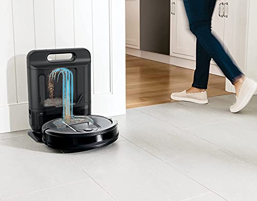 Shark Robot Vacuum & Mop Combo, Powerful Suction, Matrix Plus, 60-Day Debris Capacity, HEPA Bagless Self Empty Base, Sonic Mopping
