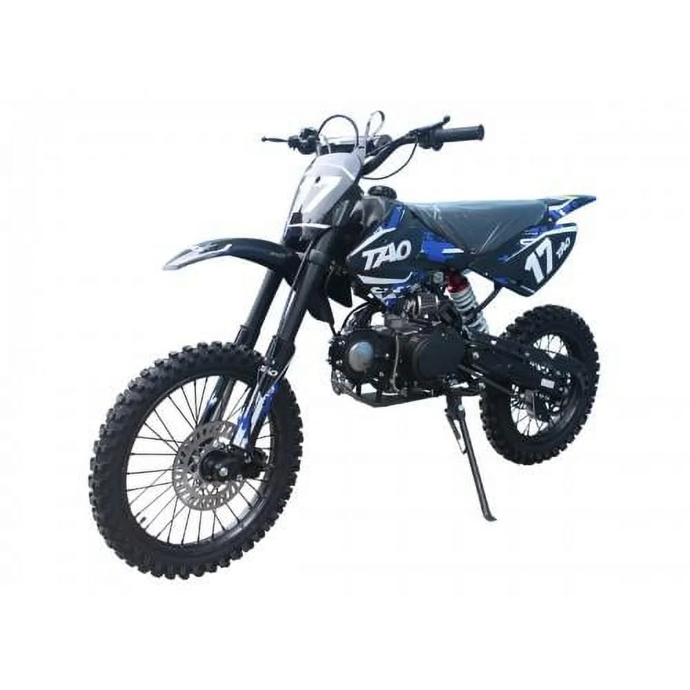 TAO MOTOR 125cc DB-17 KIDS DIRT BIKE automatic engine Kick Start 17inch front wheels 14 inch rear wheels，Blue - Radiant Selections