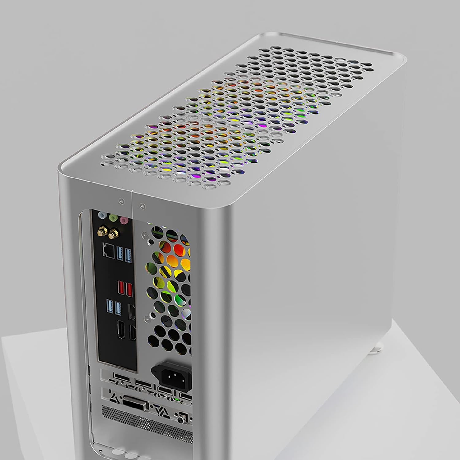 ZZEW C6 Micro ATX Case, Computer MATX Case, Aluminum Mini PC Case Supporting 280/240 Cooling