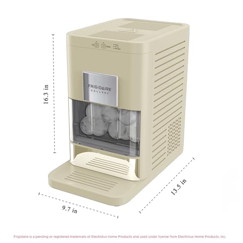 Frigidaire, Countertop Artisanal Sphere Ice Machine, Transparent Window, Gourmet Ice Maker, 84 Sphere per Day Capacity