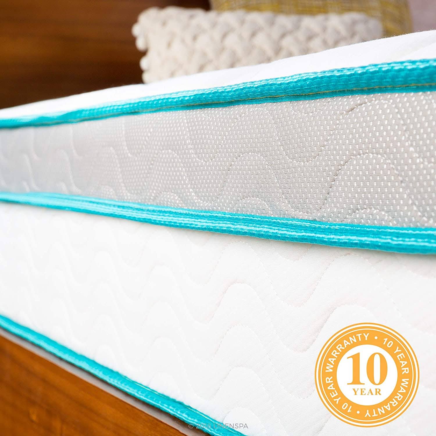 Linenspa 10 inch Memory Foam and Innerspring Hybrid Mattress - Medium Feel - Queen