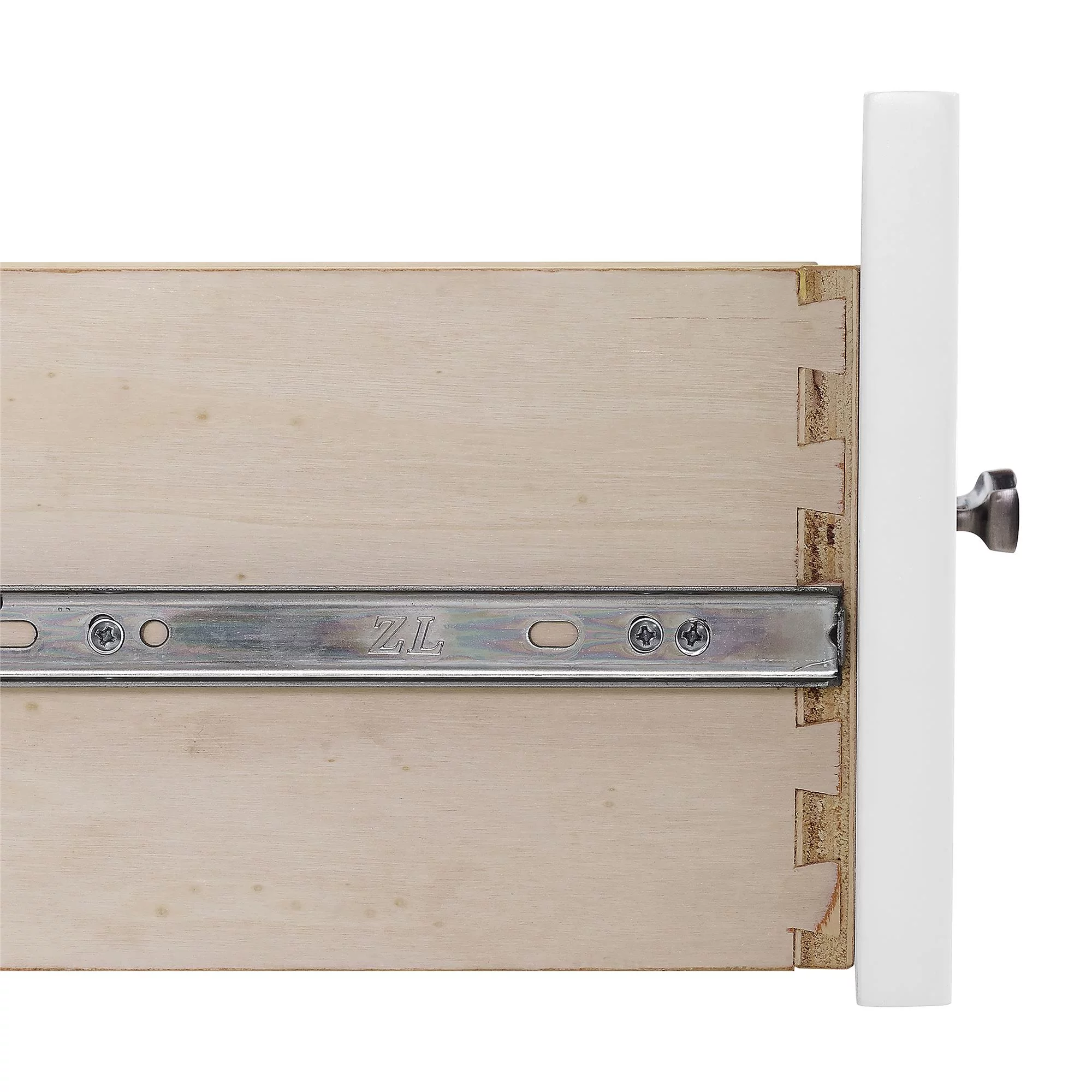 DHP Otum 30 Inch Bathroom Vanity with Sink, White Wood