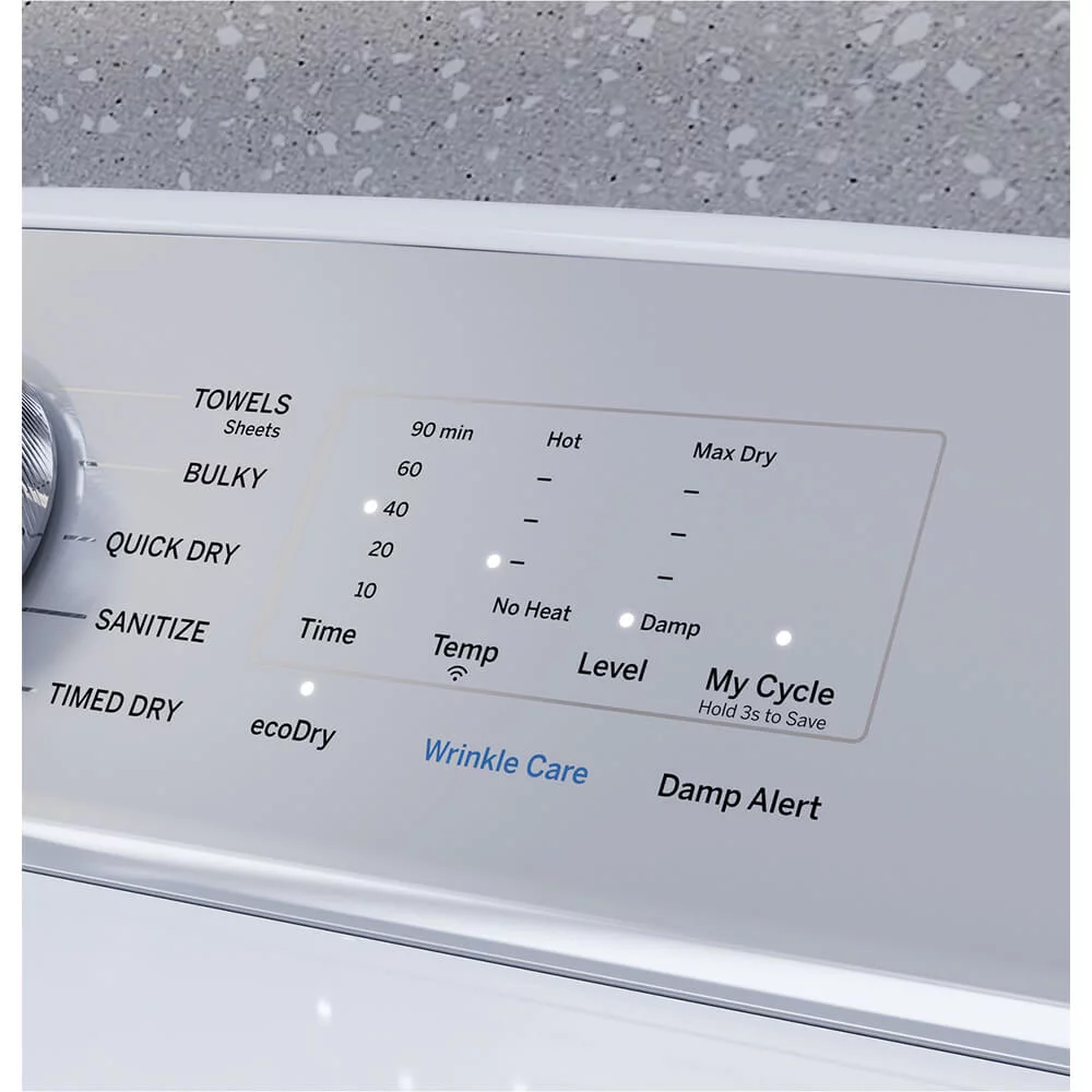 GE Profile™ 7.4 cu. ft. Capacity aluminized alloy drum Electric Dryer with Sanitize Cycle and Sensor Dry