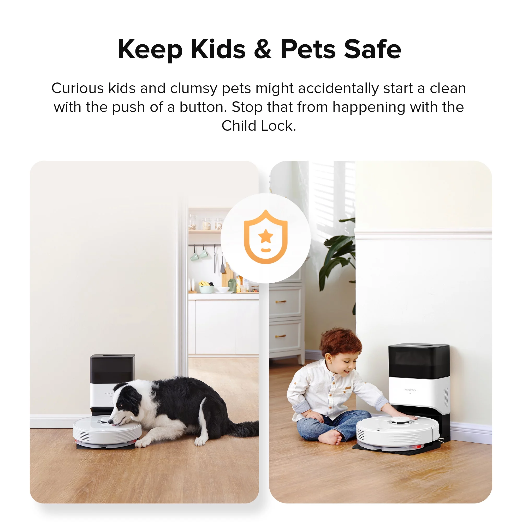 Roborock® Q7 Max+ Robot Vacuum Cleaner with Auto-Empty Dock Pure, 4200Pa Suction, No-Mop&No-Go Zones（White）