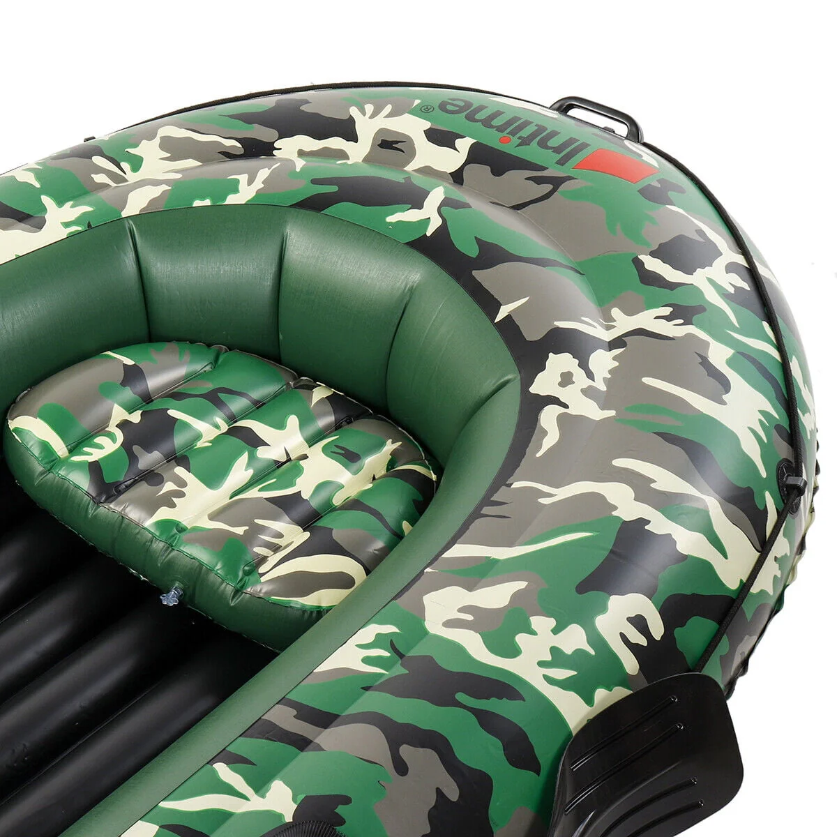 Inflatable Fishing Rowing Boat 3-Person PVC Dinghy Kayak Raft With Paddle Oars USA