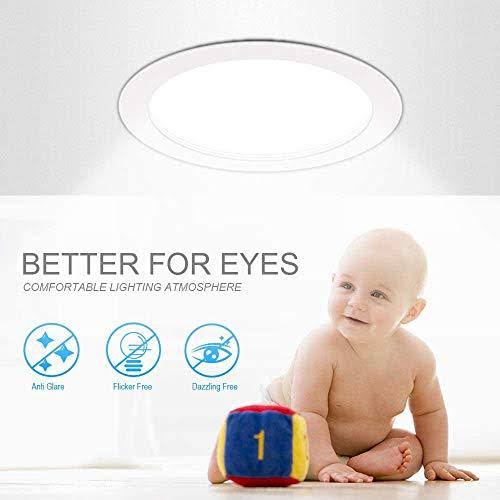 SAATLY 13W 6 inch LED Recessed Lighting, Ultra Thin Ceiling Downlight with JUNCT