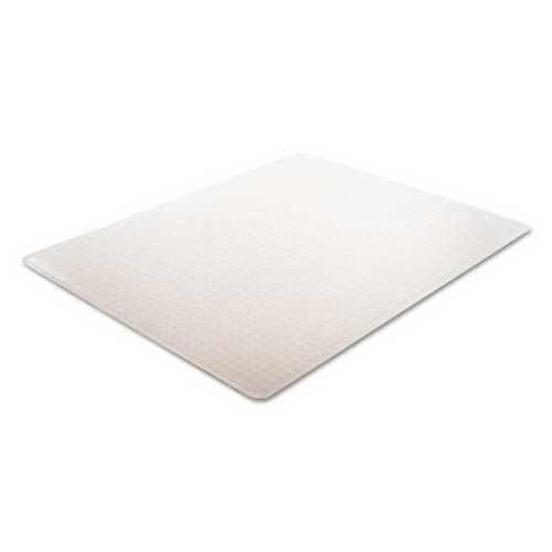 Deflecto CM14002K SuperMat Frequent Use Chair Mat, Medium Pile Carpet, 60 x 66, L-Shape, Clear