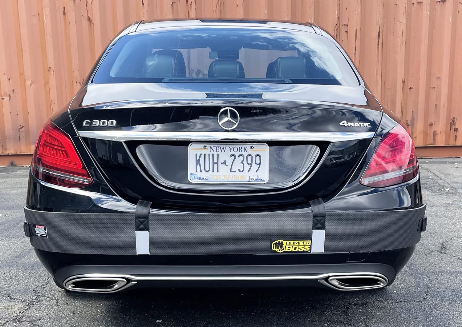 BumperBoss Bumper Guard - New & Upgraded Front and Rear Bumper Protector for Cars and SUVs (74” Wide x 6” Tall) Pack of 2