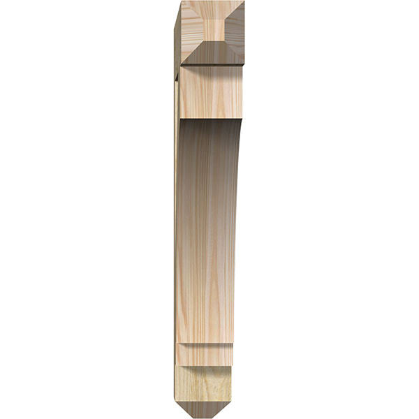 Ekena Millwork BKT04X24X28IMP04RDF 4x22W x 24x22D x 28x22H Imperial Craftsman Rough Sawn BRACKET, Douglas Fir