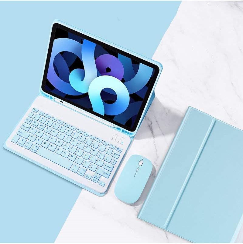 iPad 11" 2021/2020 Keyboard Case with Mouse,Backlits Detachable Slim Keyboard,Flip Folio Smart Cover with Keyboard for iPad Pro 11 inch 3rd/2nd Gen