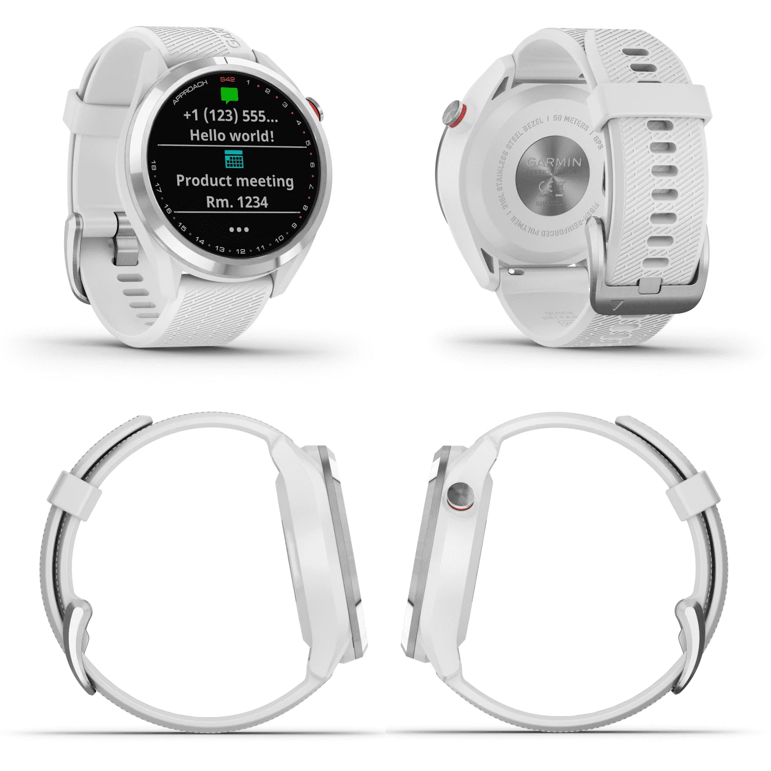 Garmin Approach S42 Golf GPS Watch, Black