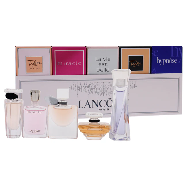 Lancome Best of Lancome Variety Set by Lancome for Women - 5 Pc Mini Gift Set 5ml Hypnose EDP Splash, 7.5ml Tresor EDP Splash