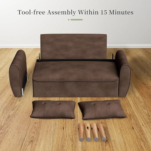 Vongrasig 47" Small Modern Loveseat Sofa