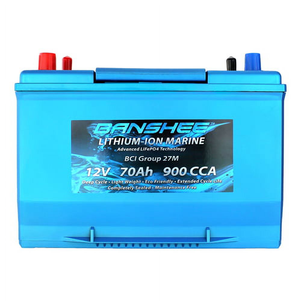 Banshee 36V Lithium Deep Cycle Marine Battery Group 27 - 3 Pack
