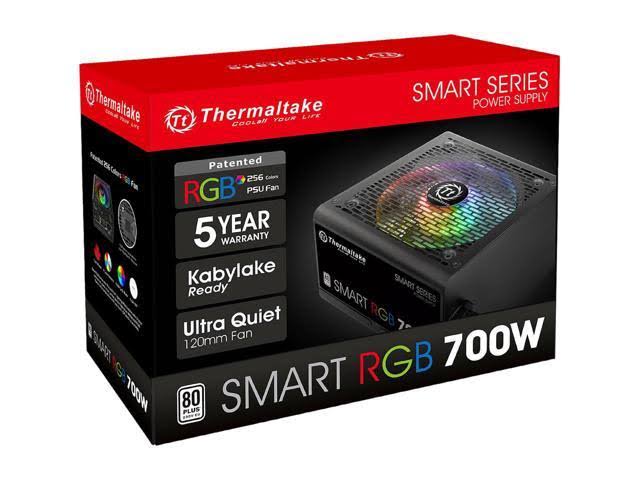 Thermaltake Smart RGB ATX Power Supply, 700W