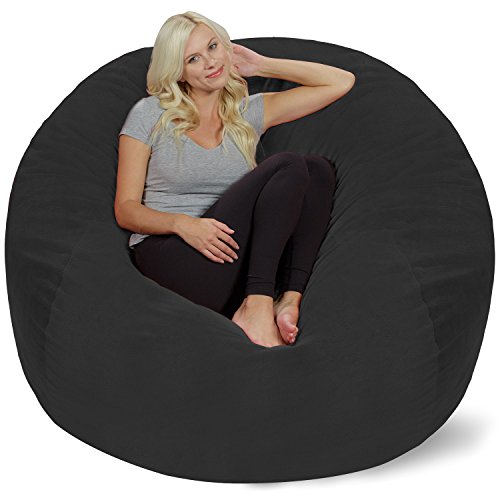 Chill Sack Bean Bag Chair - 5' Giant Memory Foam Lounge Chair with Soft Microfiber Cover – Cozy Furniture for Living Room, Dorm