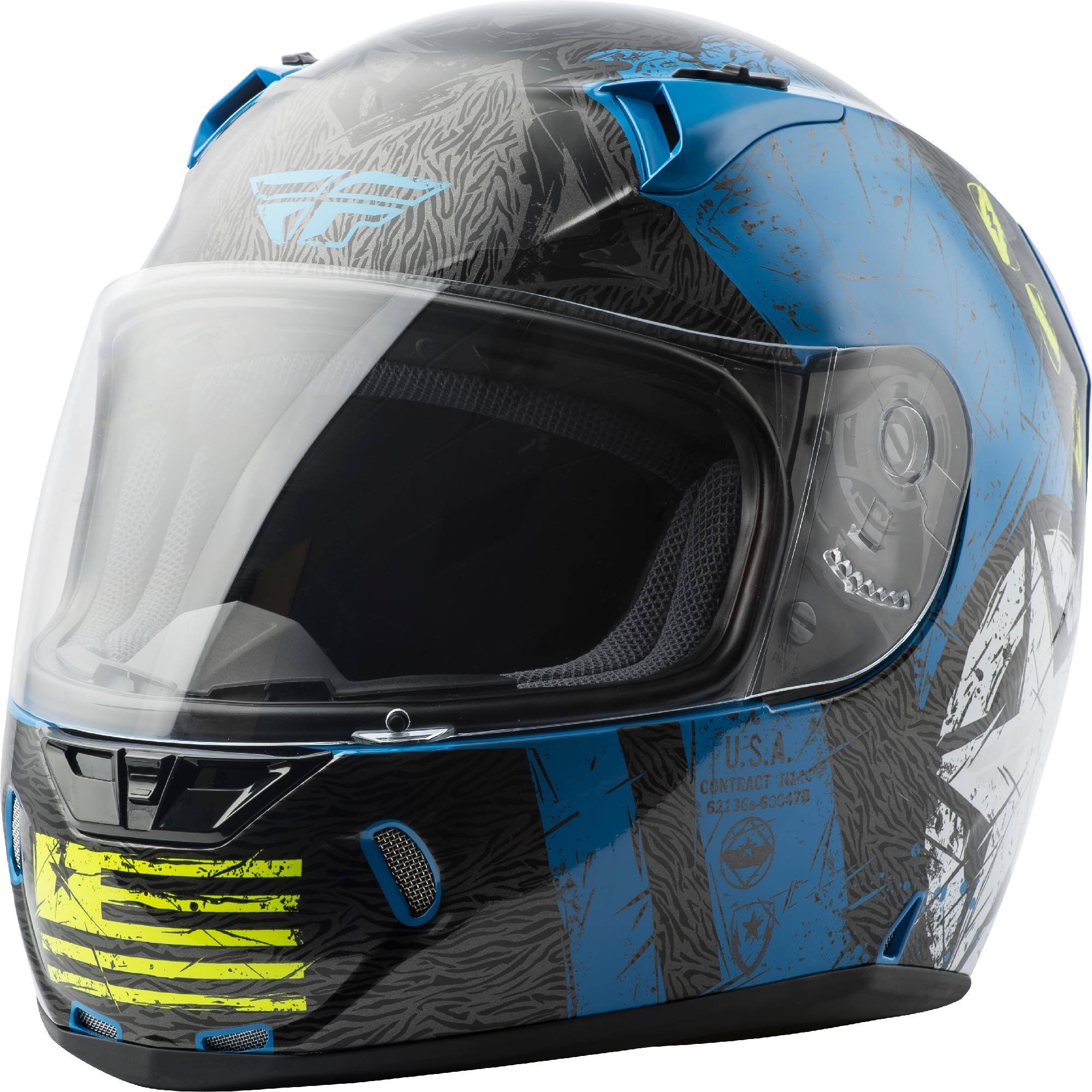 Fly Racing Revolt Helmet - Liberator (Medium) (White/Black)