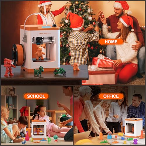 TINA2Plus 3D Printer, HEPHI3D 250mm/s High Speed FDM 3D Printers Fully Open Source, Auto Leveling Mini 3D Printer with WiFi Cloud Print