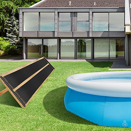 Goplus 2.5FT x 16.5FT Solar Pool Heater for Above Ground Pool Inground Pools, Swimming Pool Solar Panel Heating System