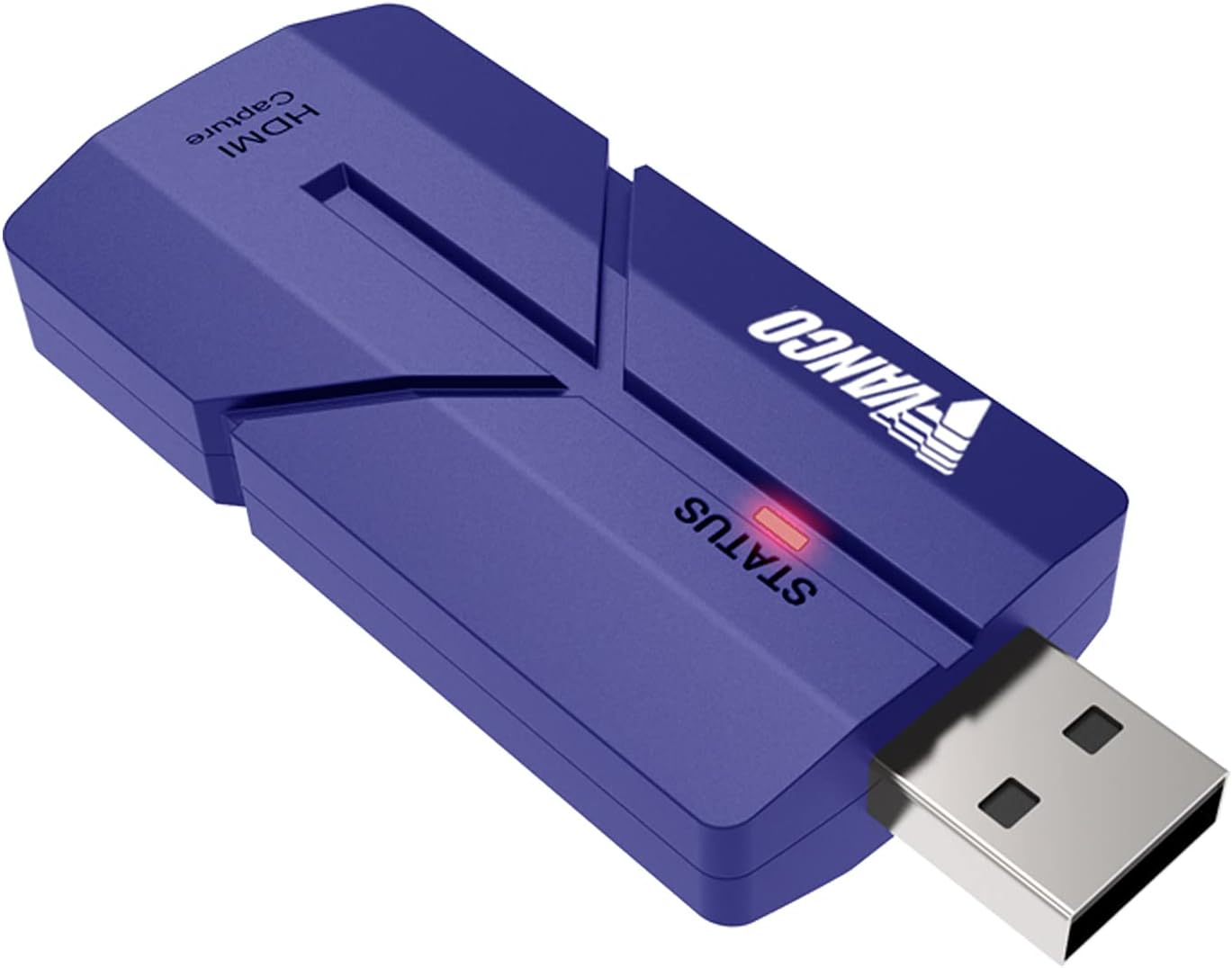 Vanco HDMI to USB Capture Device - Compact and Portable Video Capture Device for Gamers, Streamers, and Content Creators - Red Pack of 2