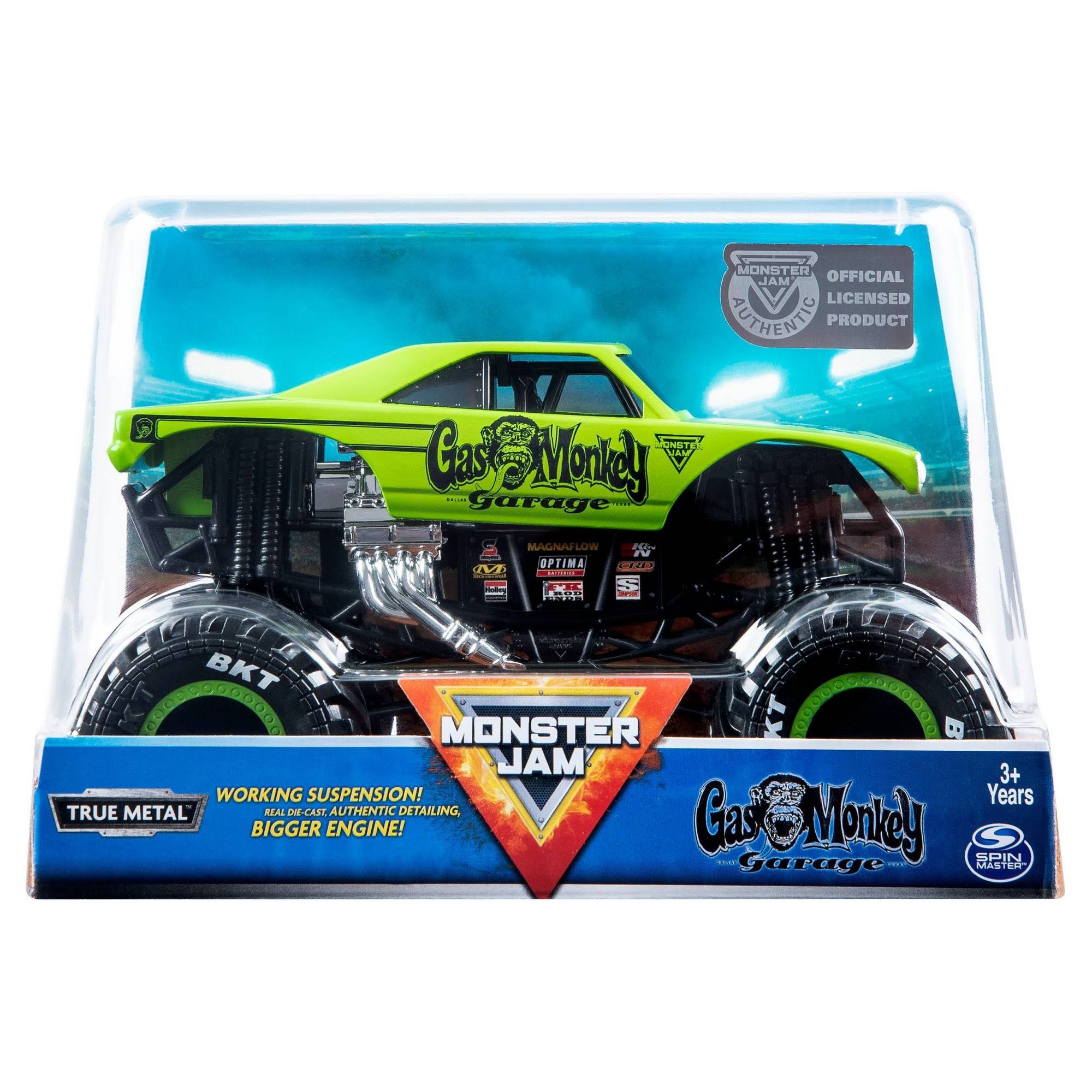 Year 2019 Monster Jam 1:24 Scale True Metal Die Cast Truck - GAS Monkey Garage