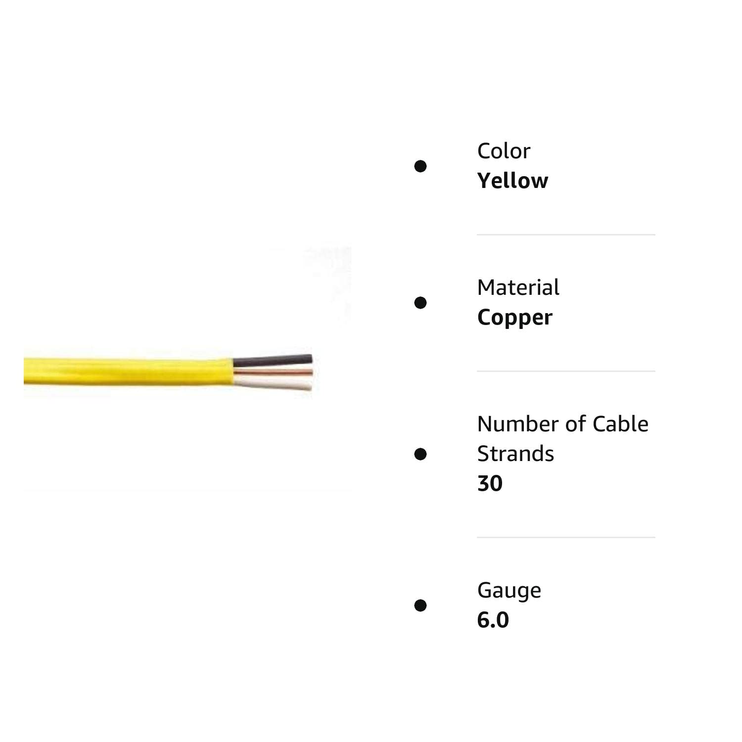 12/2 NM-B, Non-Metallic, Sheathed Cable, Residential Indoor Wire, Equivalent to Romex (100FT Cut) - Curated Treasures Market