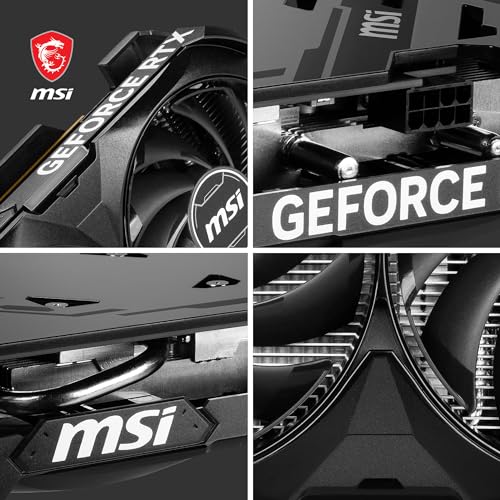 MSI GeForce RTX 4060 Ventus 2X Black 8G OC Gaming Graphics Card - 8GB GDDR6X, PCI Express Gen 4, 128-bit, 3X DP v 1.4a