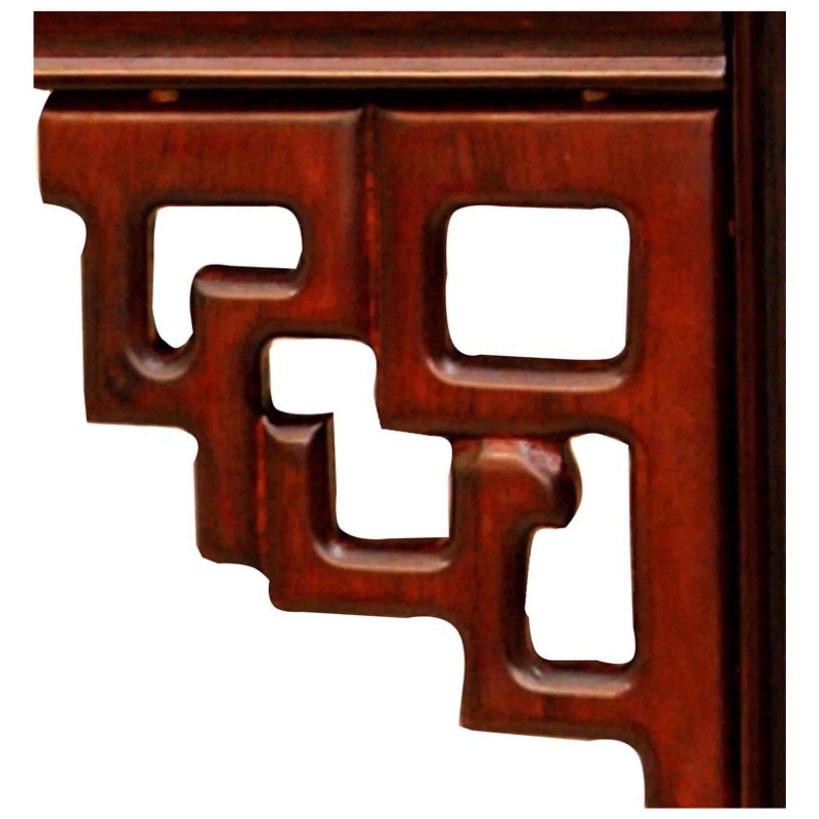 Oriental Furniture Rosewood Square Ming Table, Two-tone