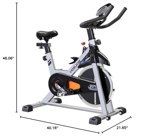 YOSUDA Exercise Bike, Brake Pad Stationary Bike for Home with Exclusive App, Magnetic Indoor Cycling Bike with 300 lb Weight Capacity, Low Noise