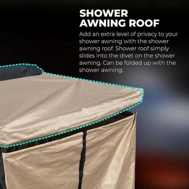KickAss Premium Shower Tent Awning with Roof - Sports Supplies Online Store
