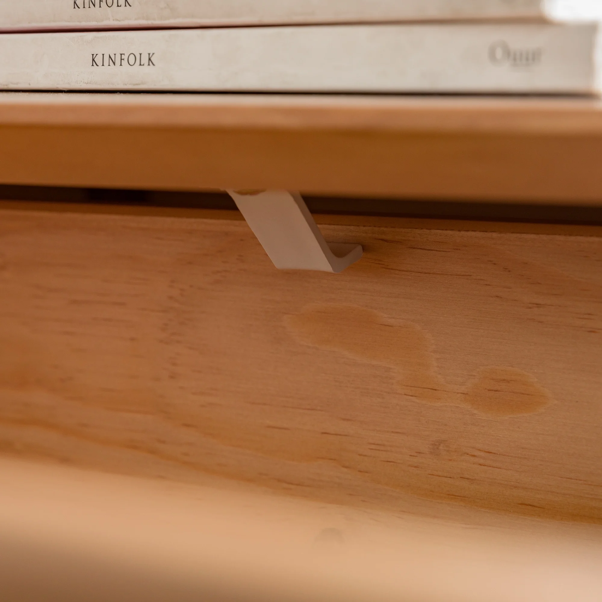 Walker Edison Mid Century Modern 1-Drawer Nightstand, Natural Pine