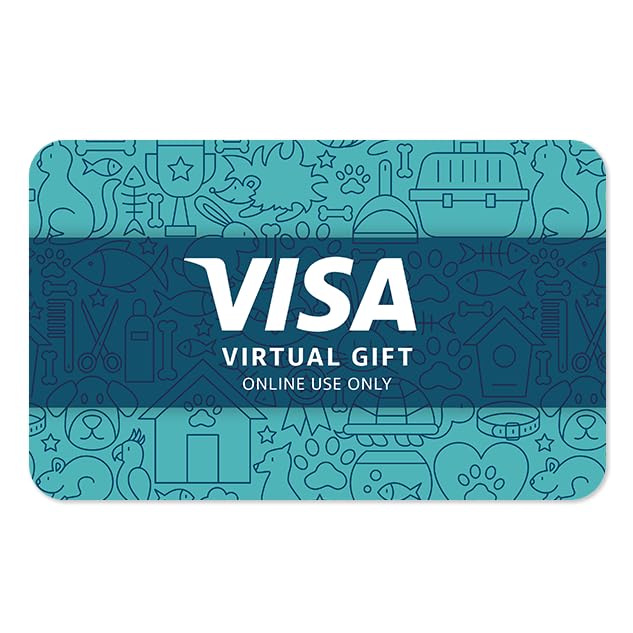 Visa Virtual $200 eGift Card (plus $6.95 Purchase Fee) - For Online Use Only