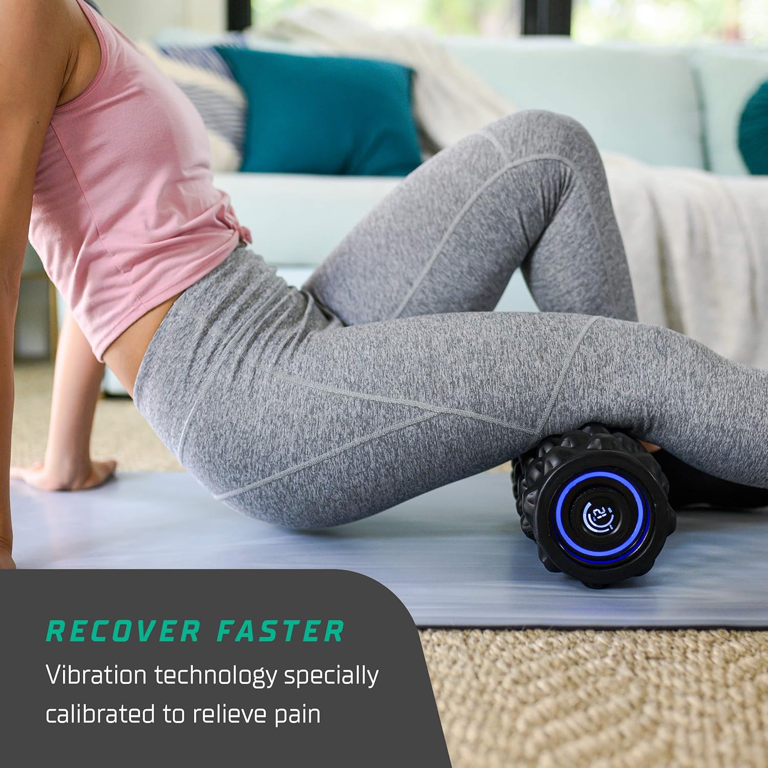 Foam Roller for Physical Therapy & Exercise - Vibrating Foam Roller for Back Pain, Muscle Recovery, Deep Tissue Massage and Stretching