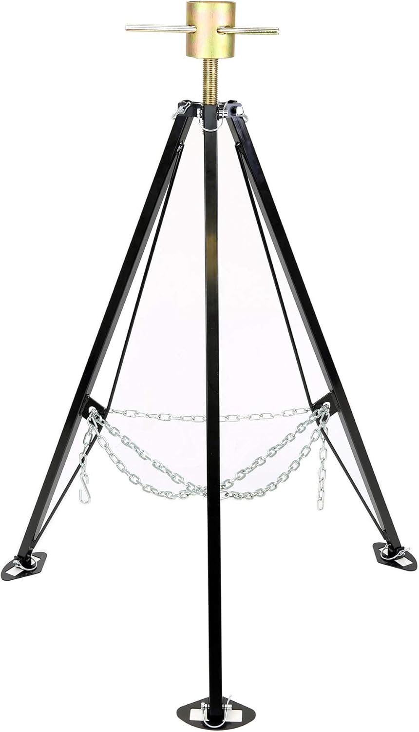 LIBRA King Pin Adjustable Tripod 5th Wheel Stabilizer Jack for RV Camper Trailer