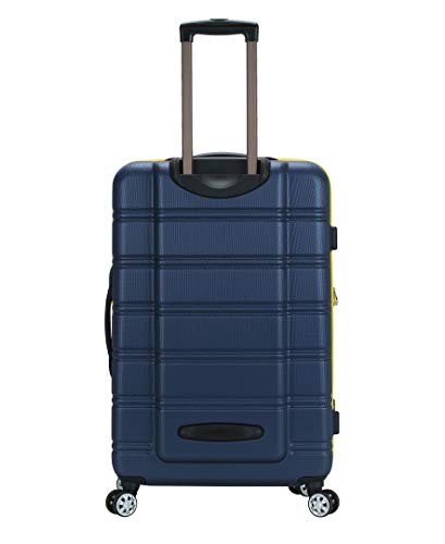 Rockland Melbourne Hardside Expandable Luggage with Spinner Wheels, 2TONEBLUE, 2 Piece (20/28)