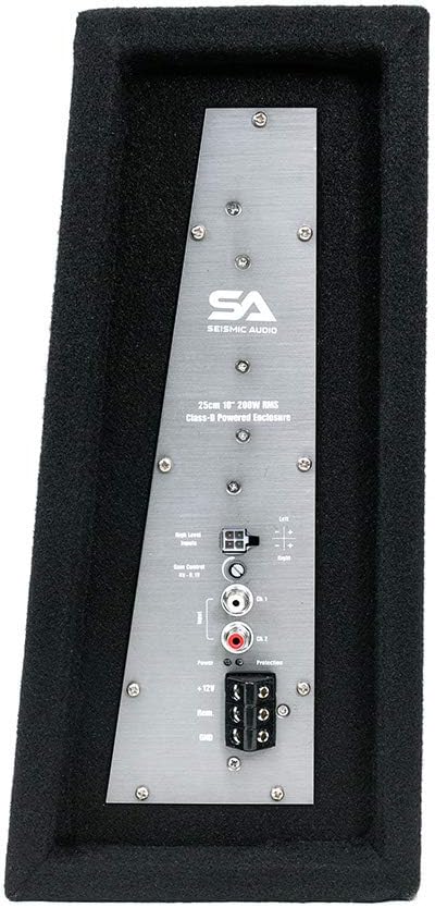 Seismic Audio - SA-SCE08-8 Inch 400 Watt Slim Shallow Mount Car Truck Audio Subwoofer Enclosure