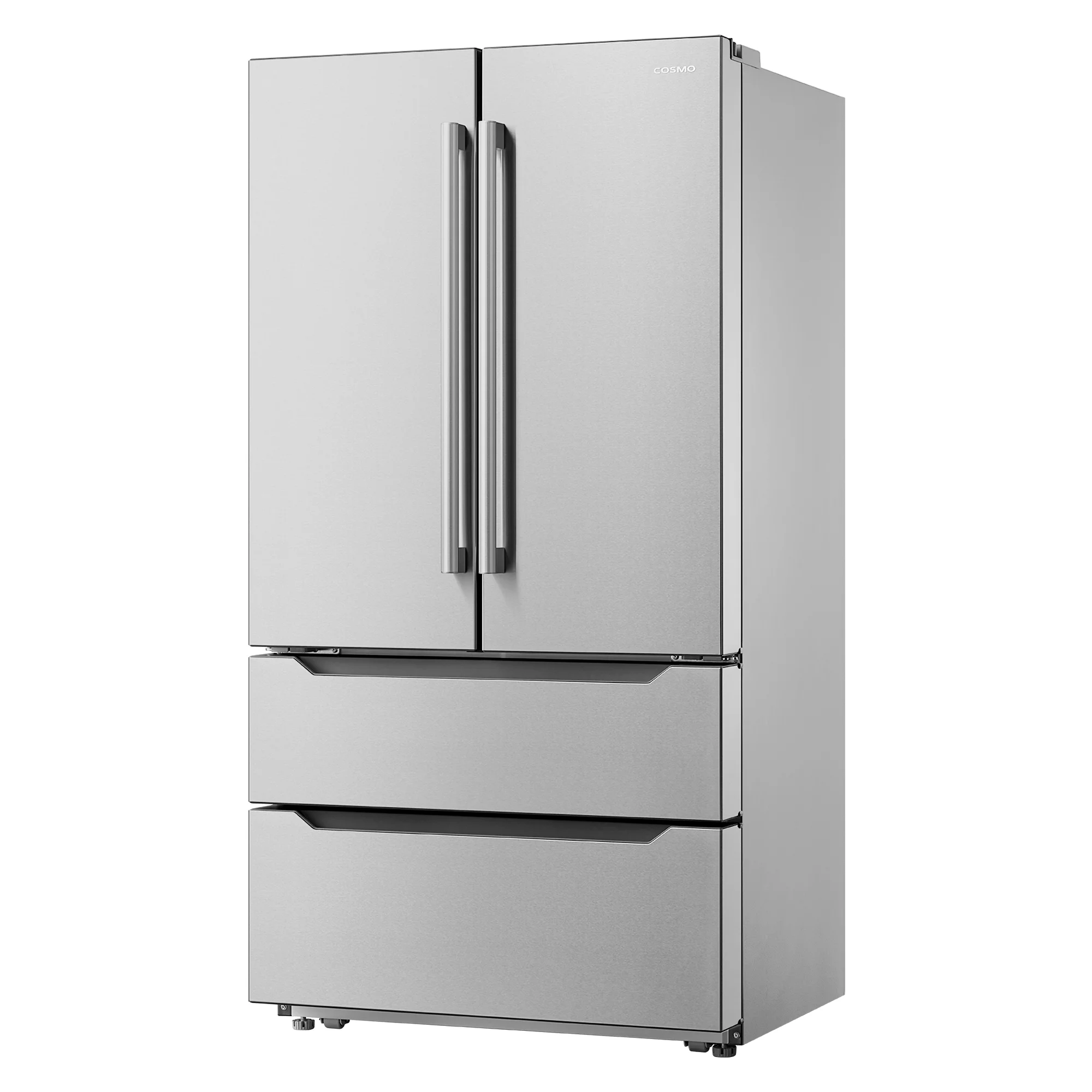 Cosmo 22.5 cu. ft. 4-Door Counter-Depth French Door Stainless Steel Refrigerator