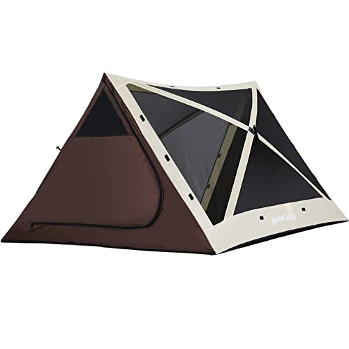 MASTERCANOPY 12x12FT Pop Up Gazebo Screen Tent - Instant Screen House with Netting, Quick Set, Outdoor Canopy Shelter with Carry Bag for Camping