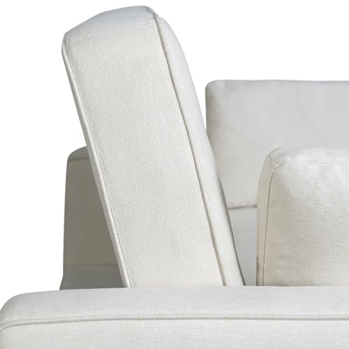 Serta Ainsley 72.6" Convertible Sleeper Sofa, Queen Size, Dreamcoil Comfort, Soft Velvet Fabric, Navy