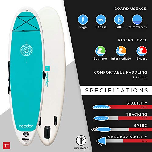 redder Stand Up Paddle Board Inflatable SUP Board for Kids and Adult Stand Up Paddling Board with Leash, Paddle, Backpack, Pump, Repair Kit