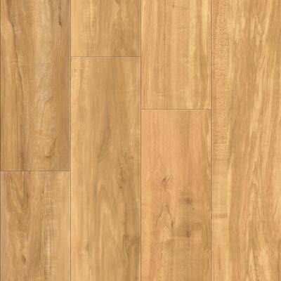 Cali Vinyl Pro Classic Blonde Ale Wide Thick Waterproof Interlocking Luxury (23.77-sq ft) in Gold | 7904109000