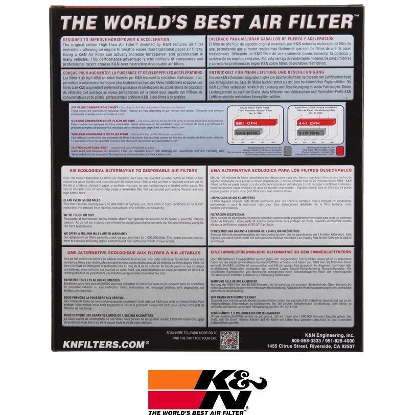 Ku0026N Air Filter - Kawasaki - KA-1010