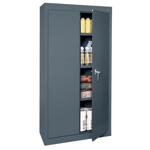 Sandusky Lee Value Line Metal Storage Cabinet, Charcoal