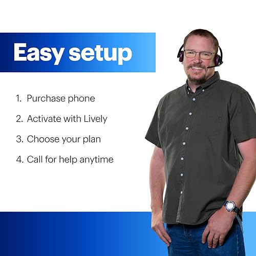 LIVELY Jitterbug Smart4 Smartphone for Seniors - Cell Phone for Seniors - Not Compatible with Other Wireless Carriers - Must Be Activated Phone Plan